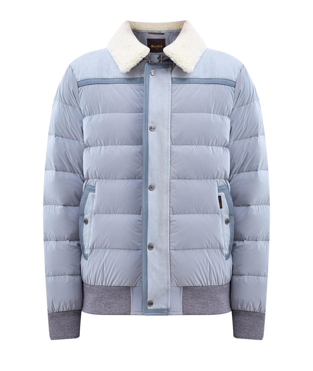 MOORER Серая полиамидовая куртка, фото 1