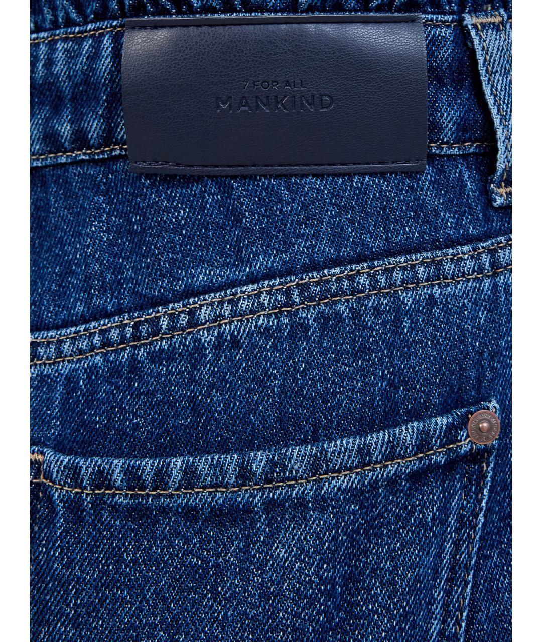 7 FOR ALL MANKIND Синий хлопковый комбинезон, фото 5