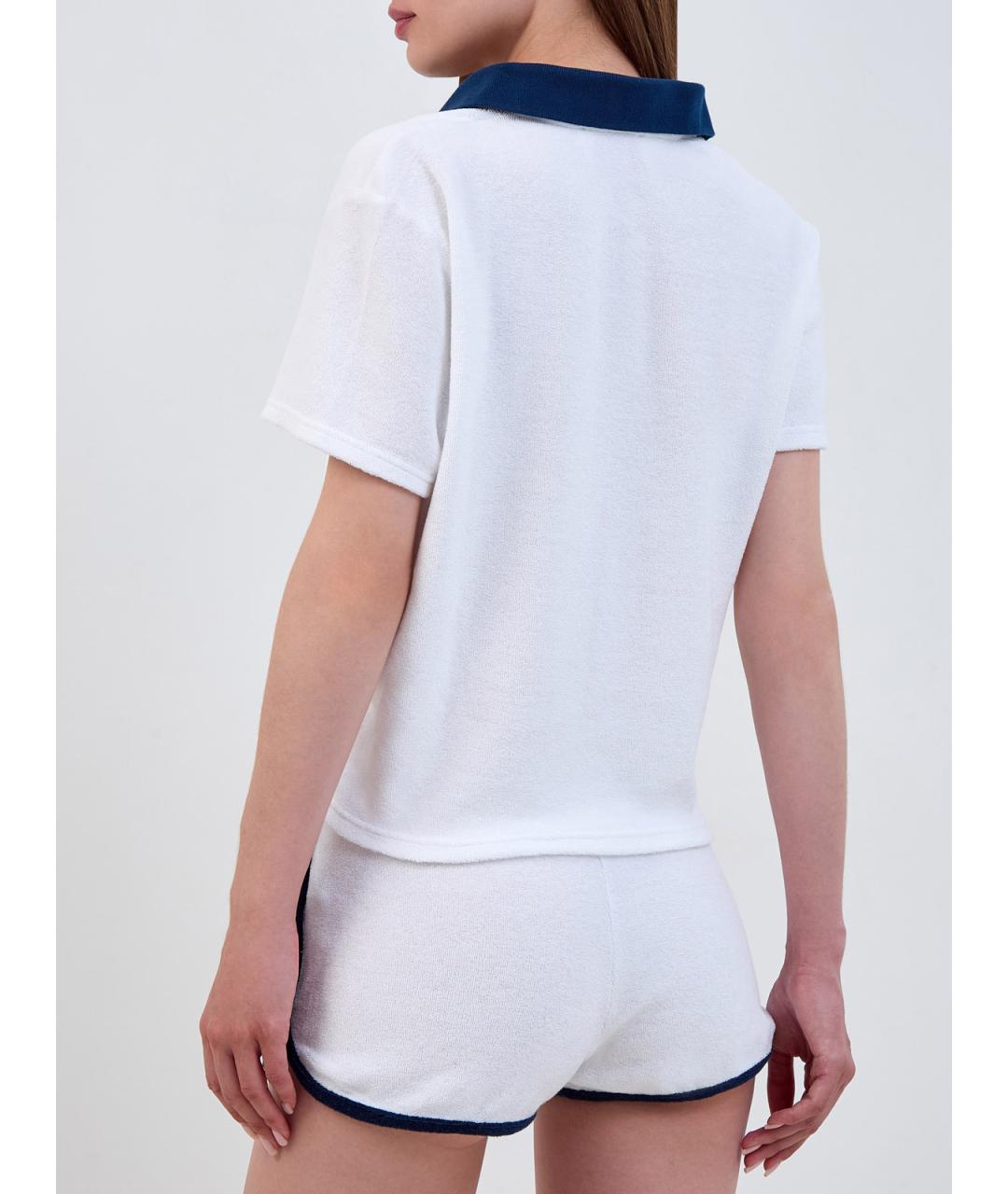 MC2 SAINT BARTH Белая хлопковая футболка, фото 4