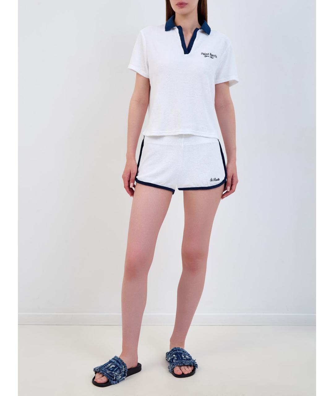 MC2 SAINT BARTH Белая хлопковая футболка, фото 2