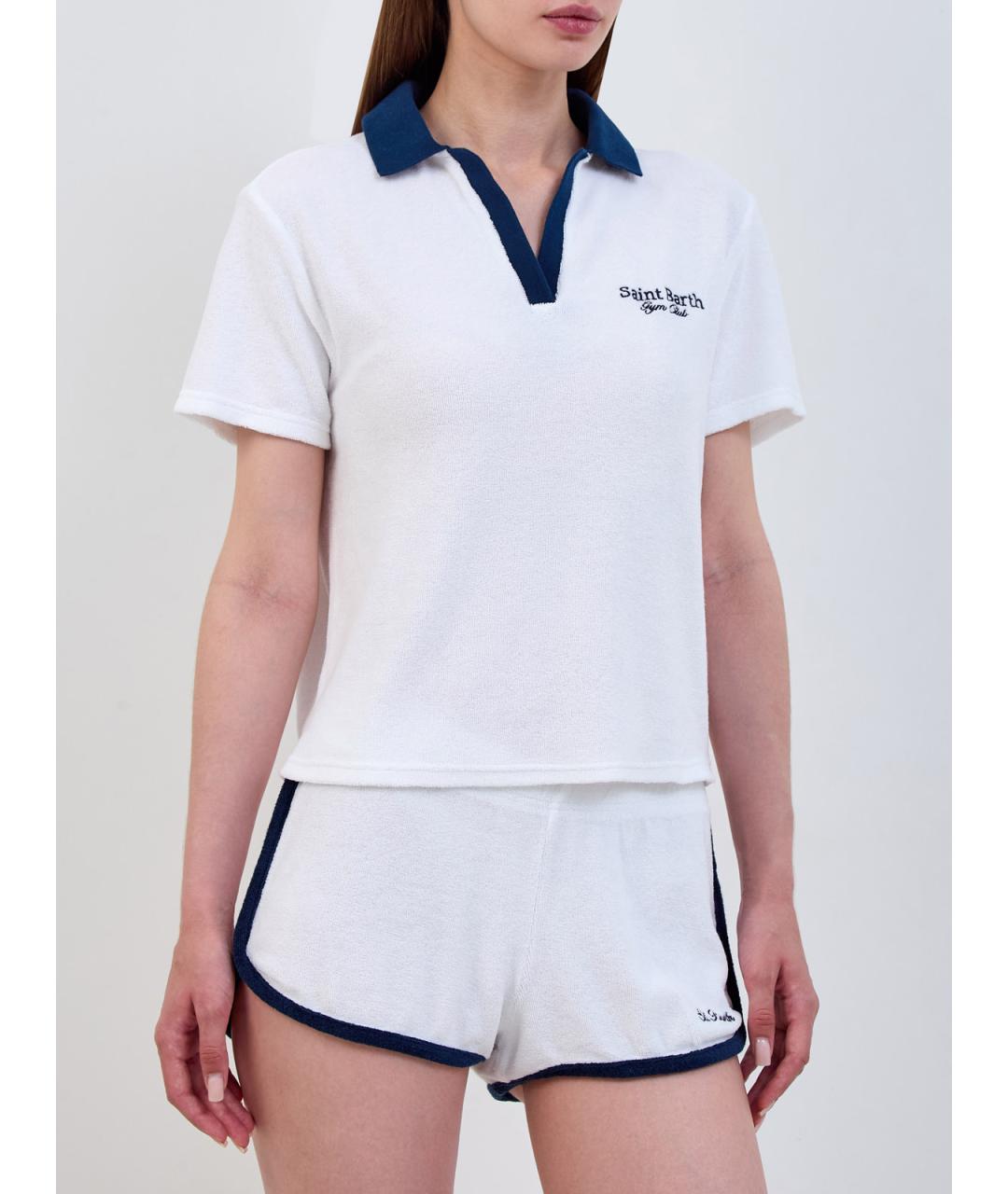 MC2 SAINT BARTH Белая хлопковая футболка, фото 3