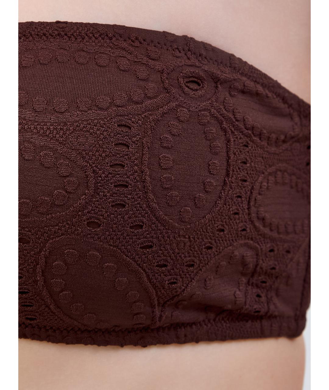 MC2 SAINT BARTH Коричневый полиамидовый купальник, фото 4