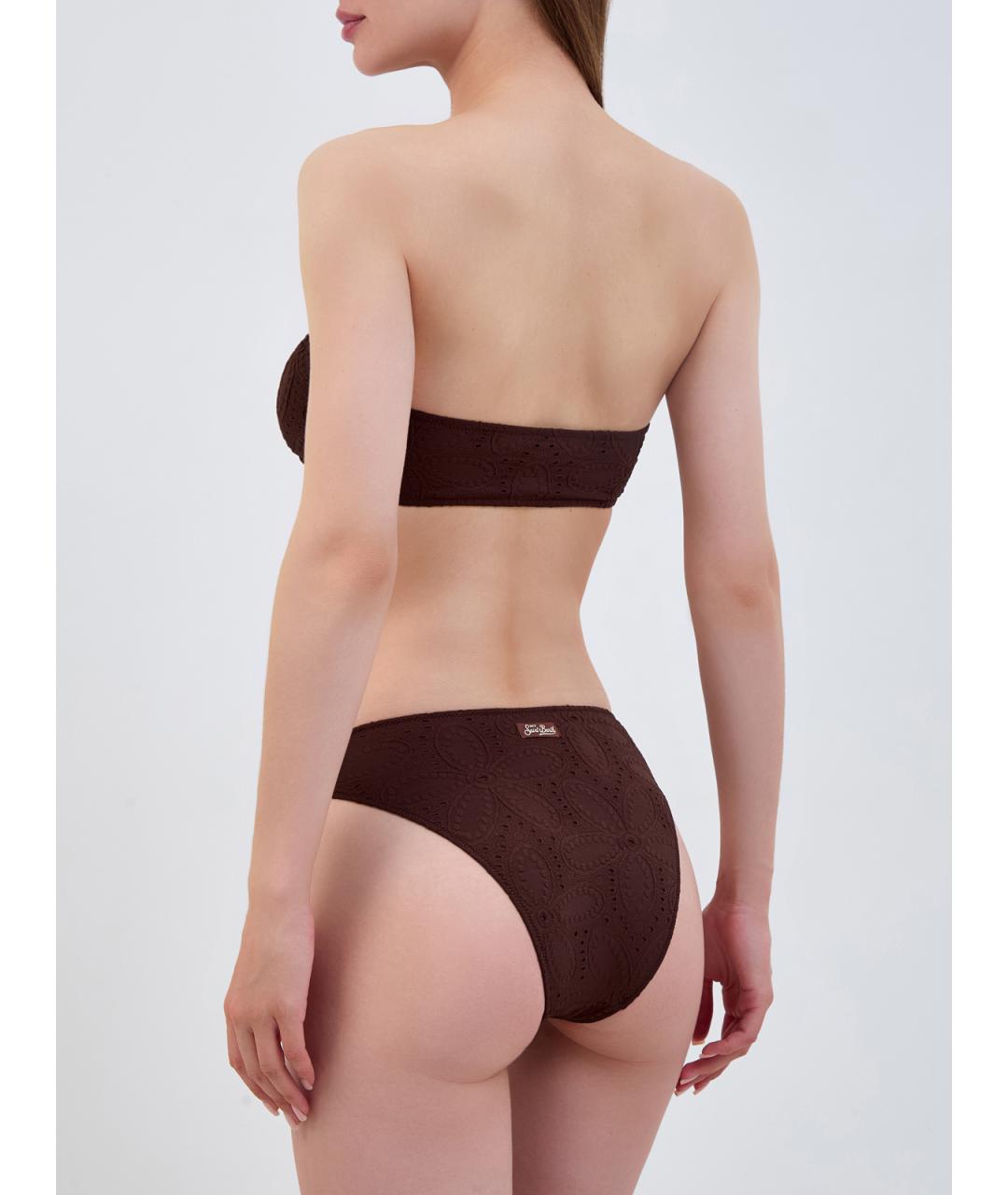 MC2 SAINT BARTH Коричневый полиамидовый купальник, фото 3