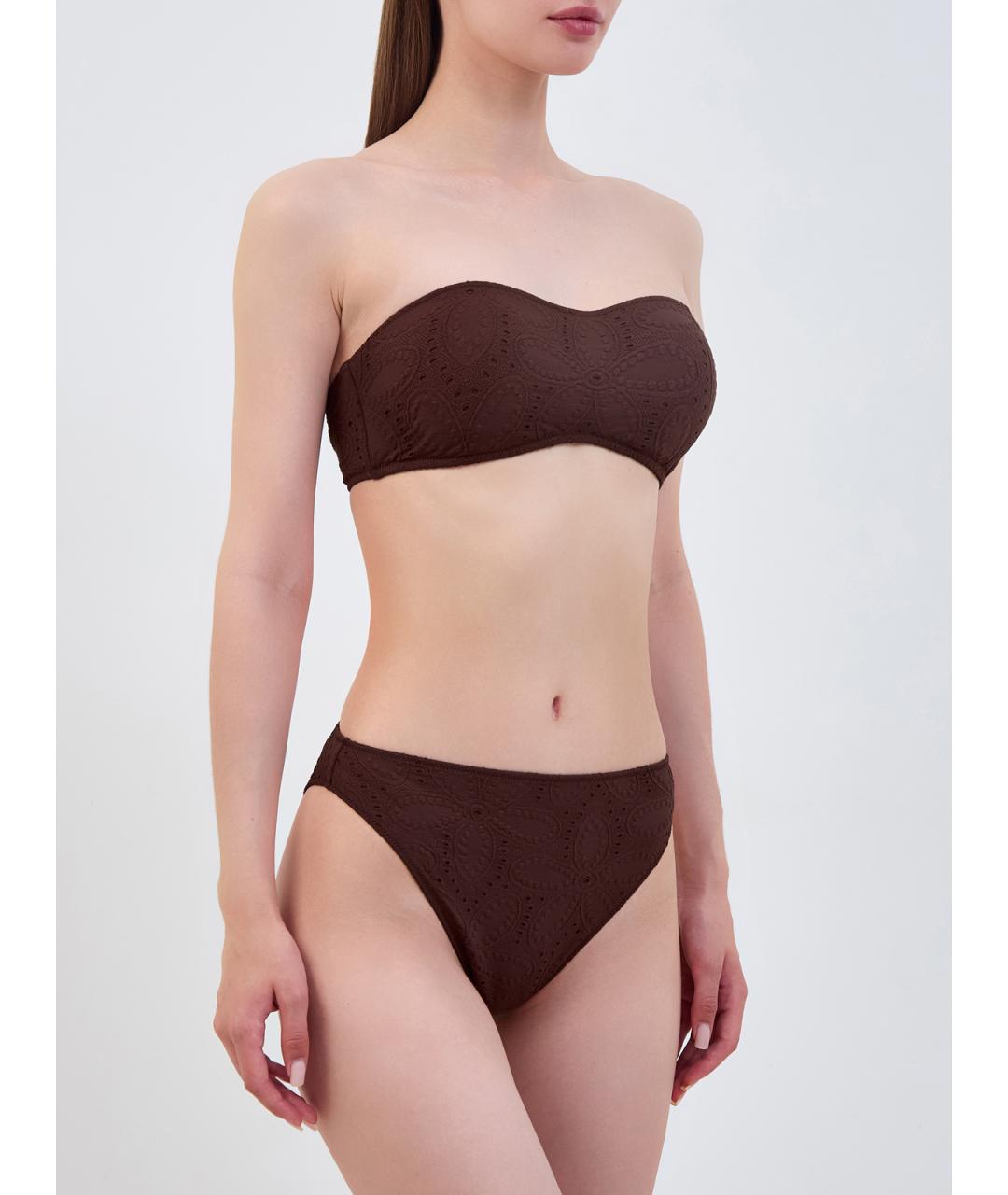 MC2 SAINT BARTH Коричневый полиамидовый купальник, фото 2