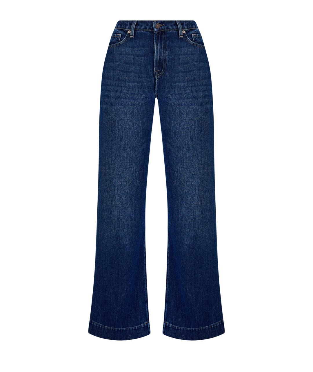 7 FOR ALL MANKIND Синие джинсы клеш, фото 1