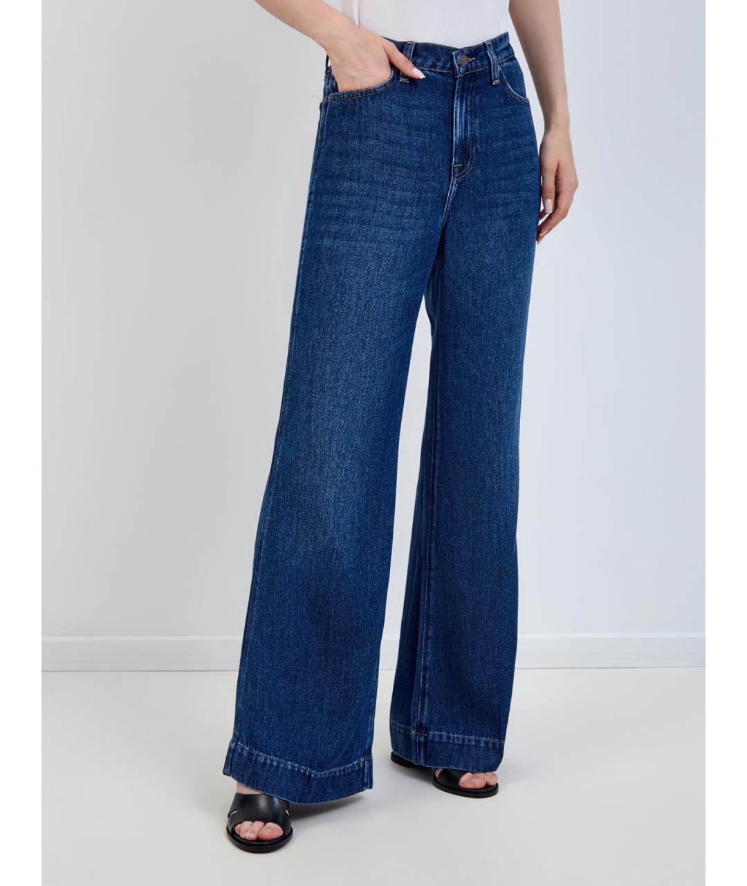 7 FOR ALL MANKIND Синие джинсы клеш, фото 3