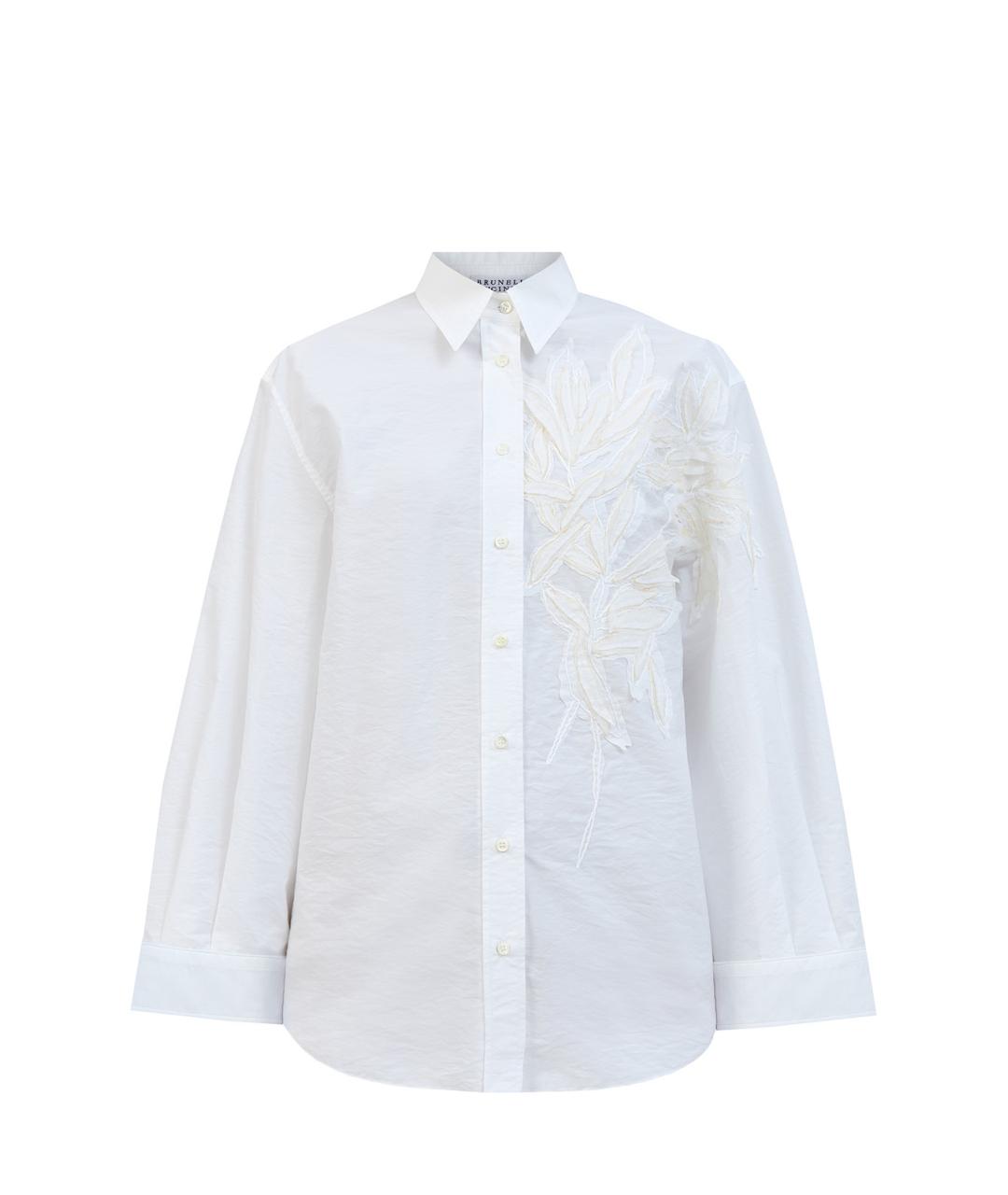 BRUNELLO CUCINELLI Белая хлопковая рубашка, фото 1