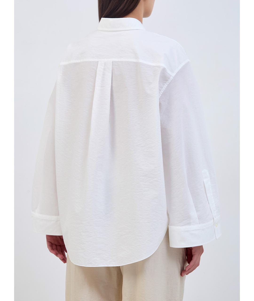 BRUNELLO CUCINELLI Белая хлопковая рубашка, фото 4