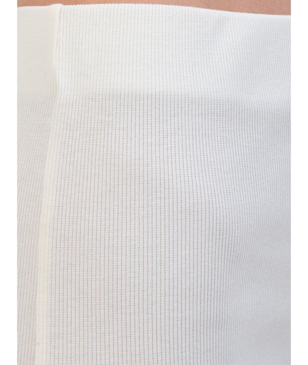 MC2 SAINT BARTH Белая хлопковая юбка макси, фото 5