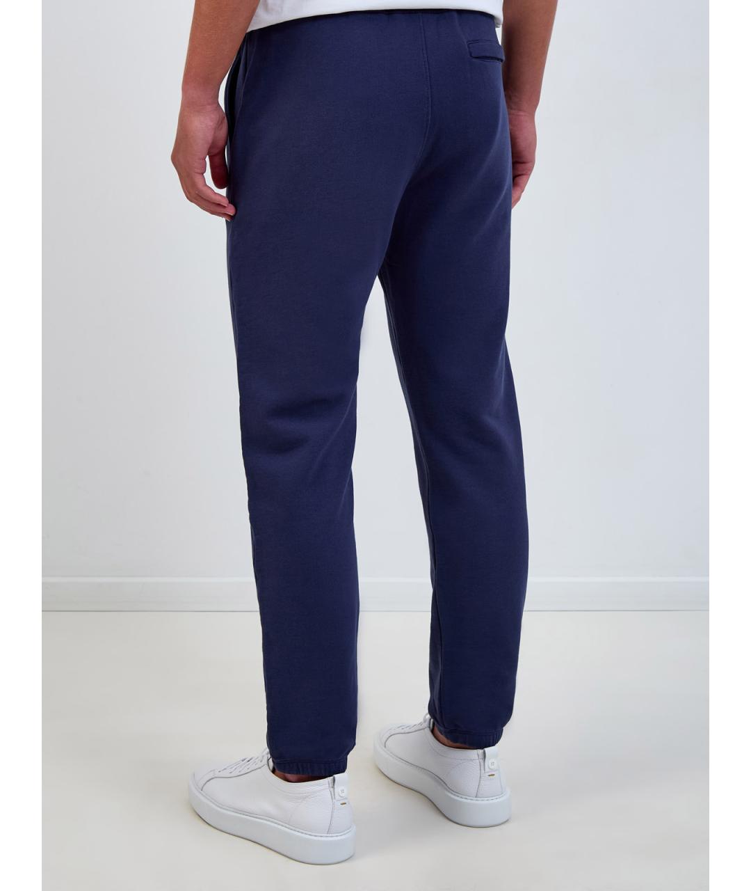 MC2 SAINT BARTH Синие хлопковые повседневные брюки, фото 4