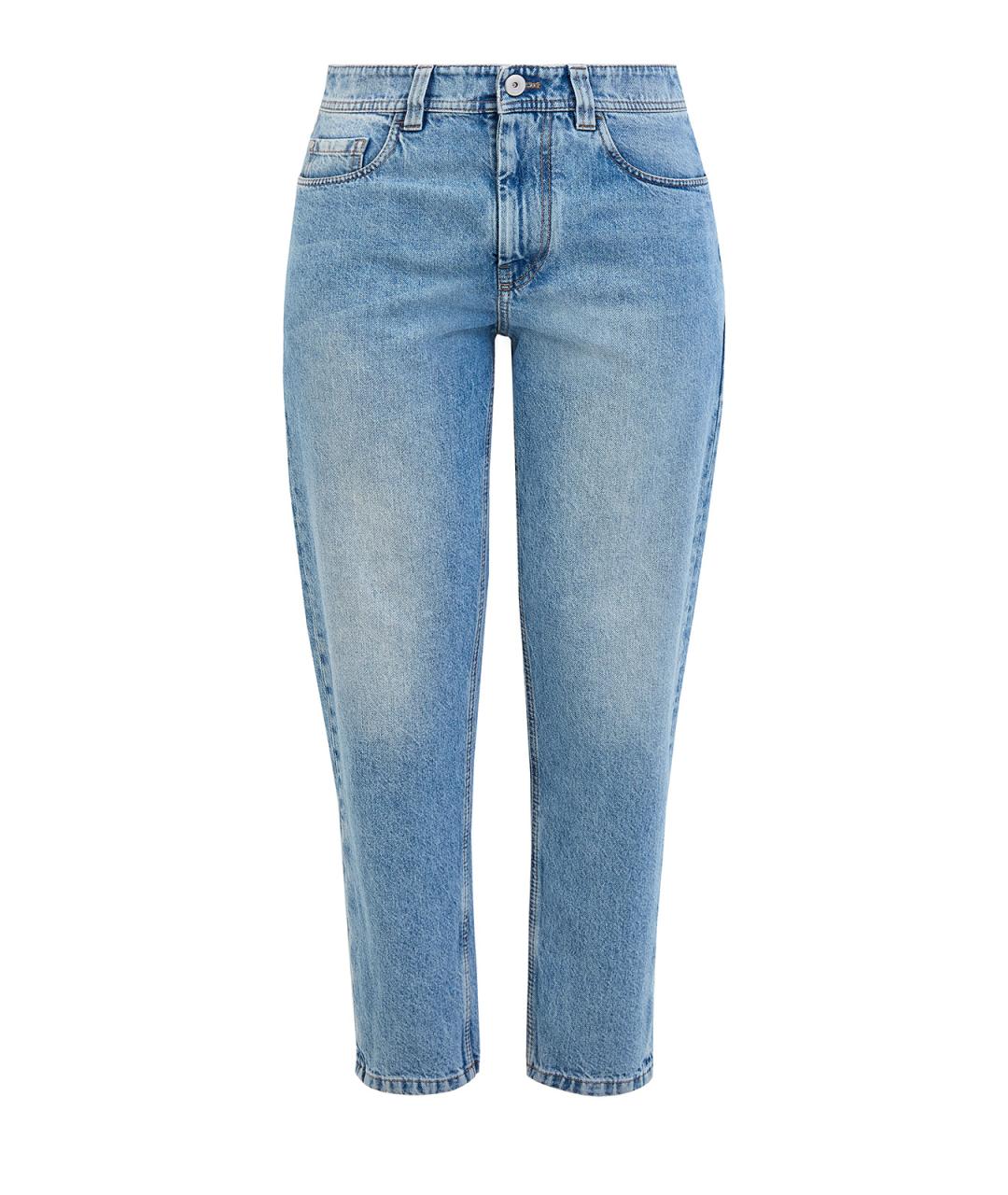 BRUNELLO CUCINELLI Голубые хлопковые джинсы слим, фото 1