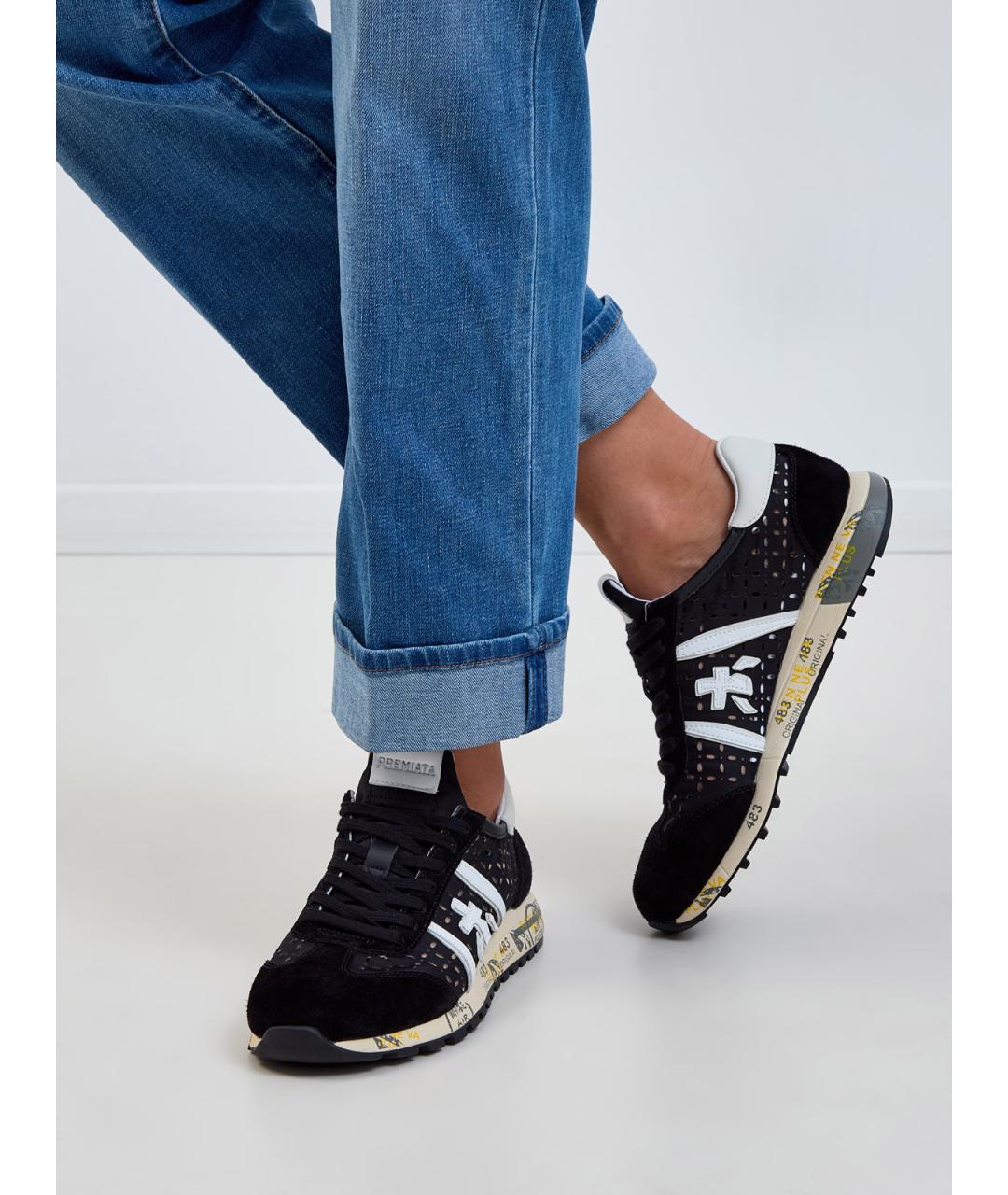 PREMIATA Черные текстильные кроссовки, фото 2