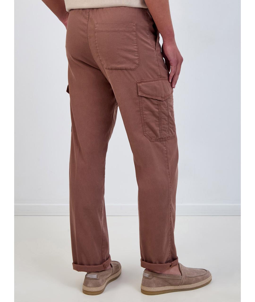 CANALI Коричневые повседневные брюки, фото 4