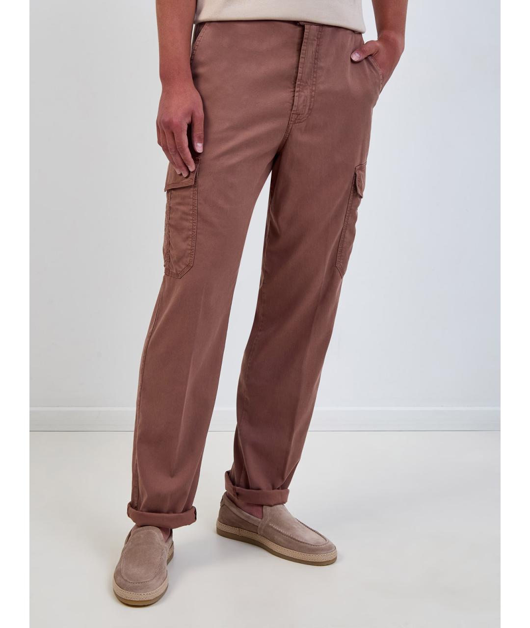 CANALI Коричневые повседневные брюки, фото 3