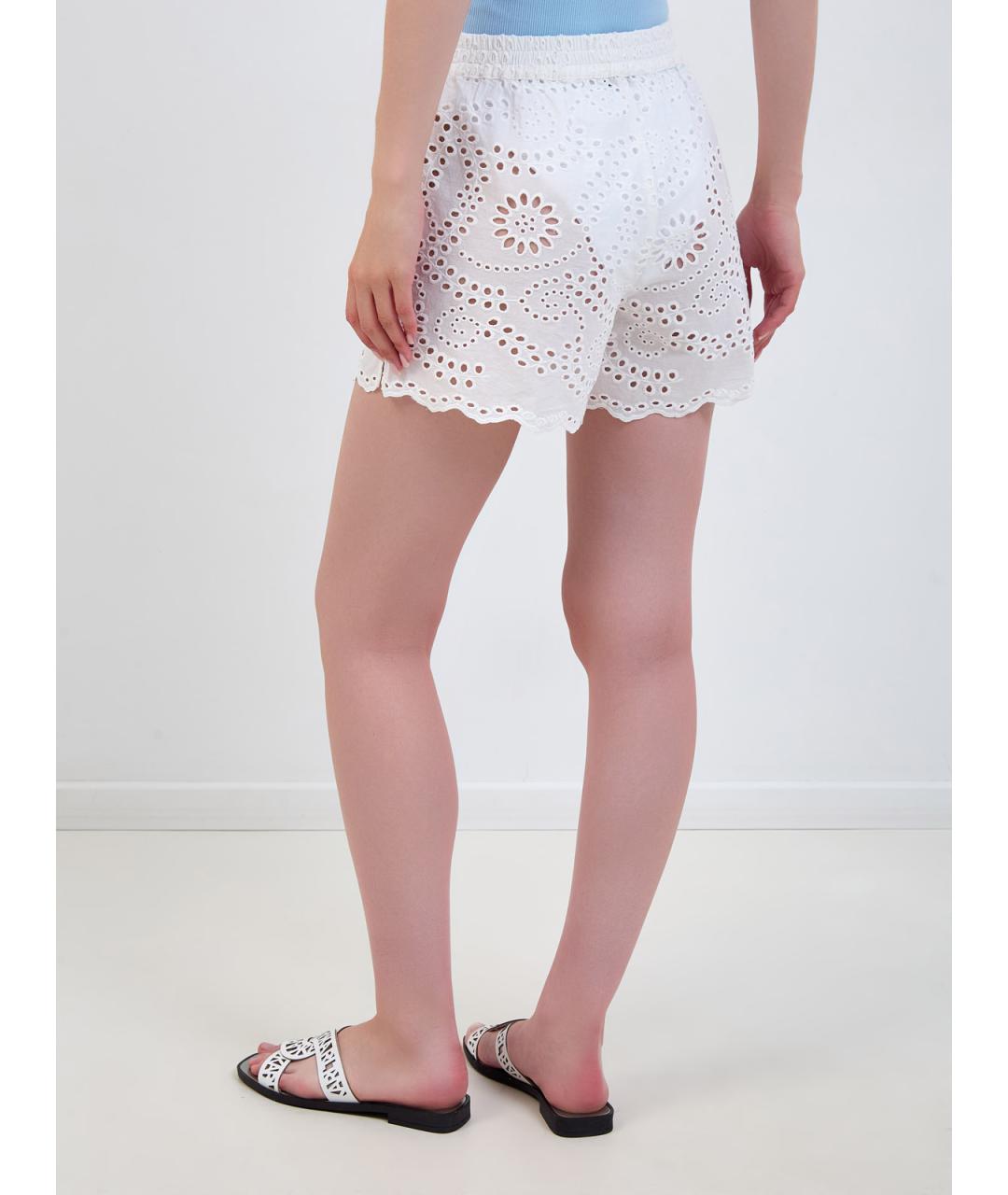 MC2 SAINT BARTH Белые хлопковые шорты, фото 4