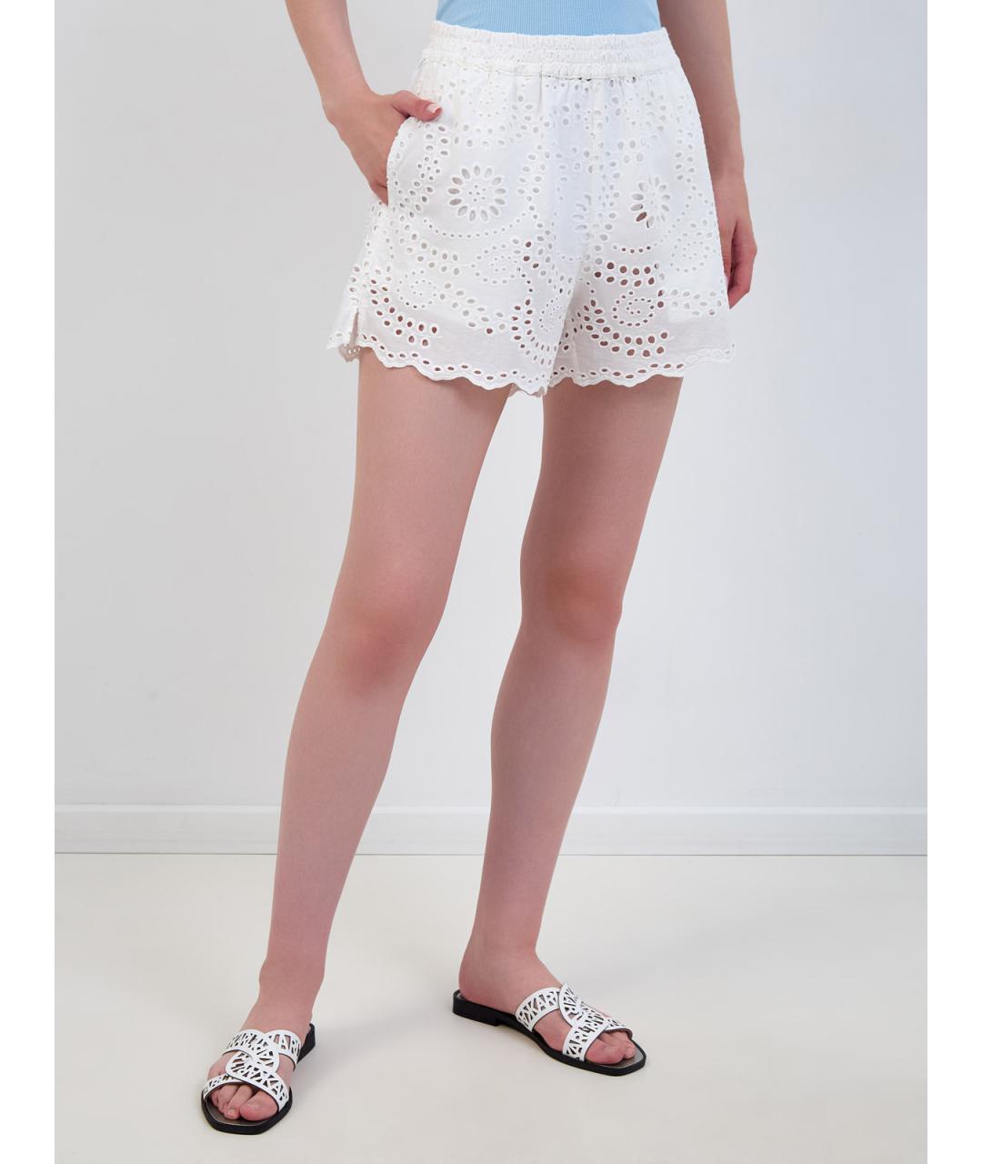 MC2 SAINT BARTH Белые хлопковые шорты, фото 3