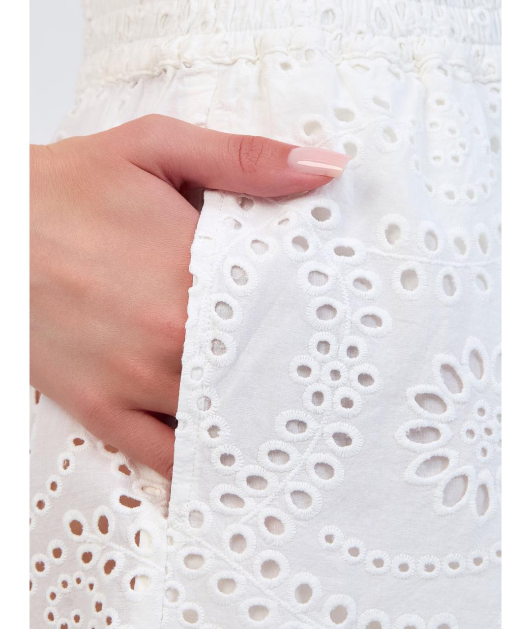 MC2 SAINT BARTH Белые хлопковые шорты, фото 5