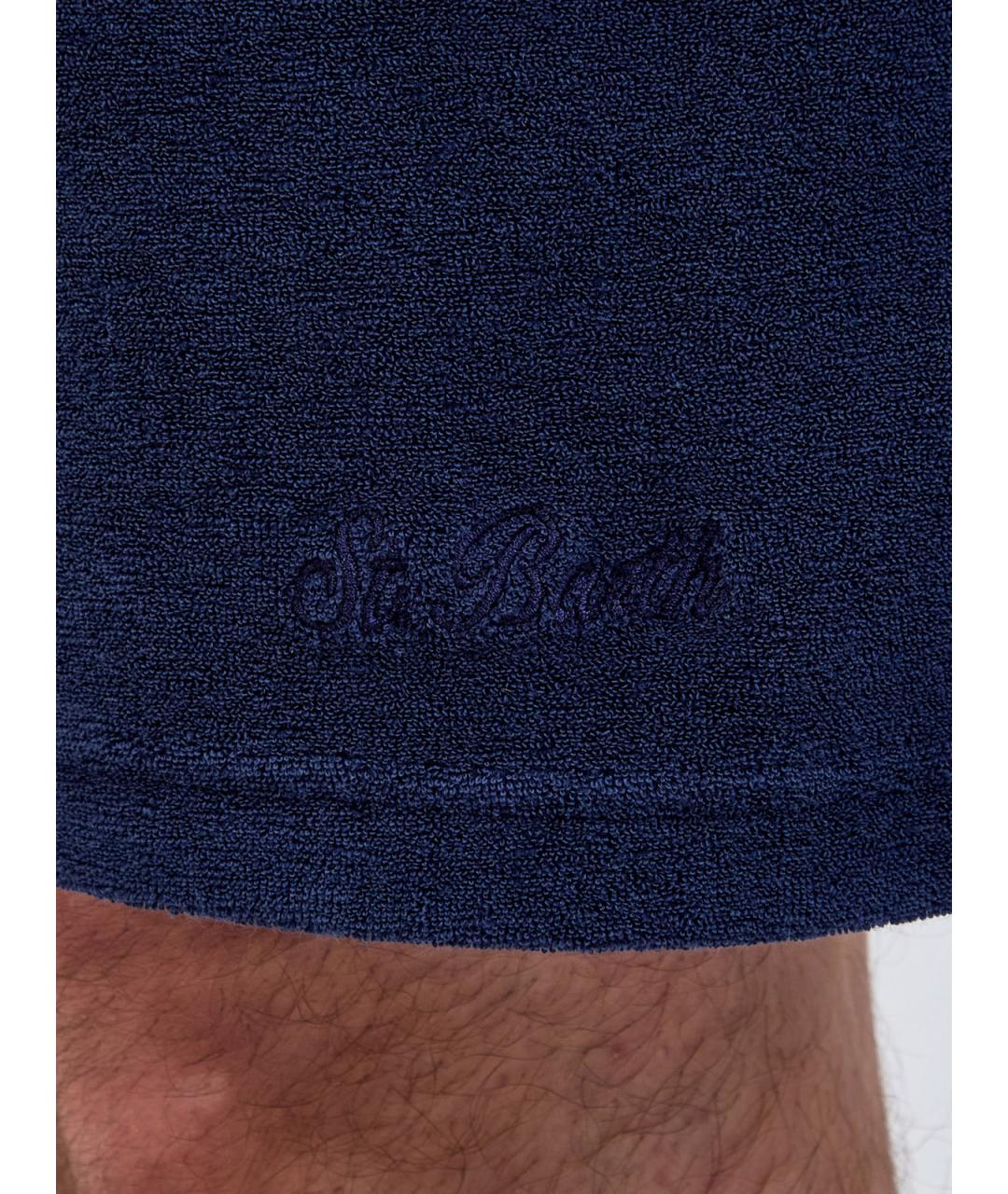 MC2 SAINT BARTH Синие хлопковые шорты, фото 5