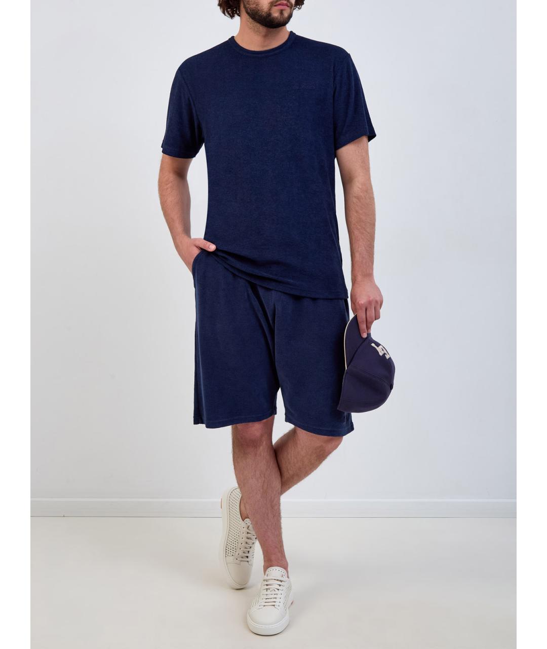 MC2 SAINT BARTH Синие хлопковые шорты, фото 2