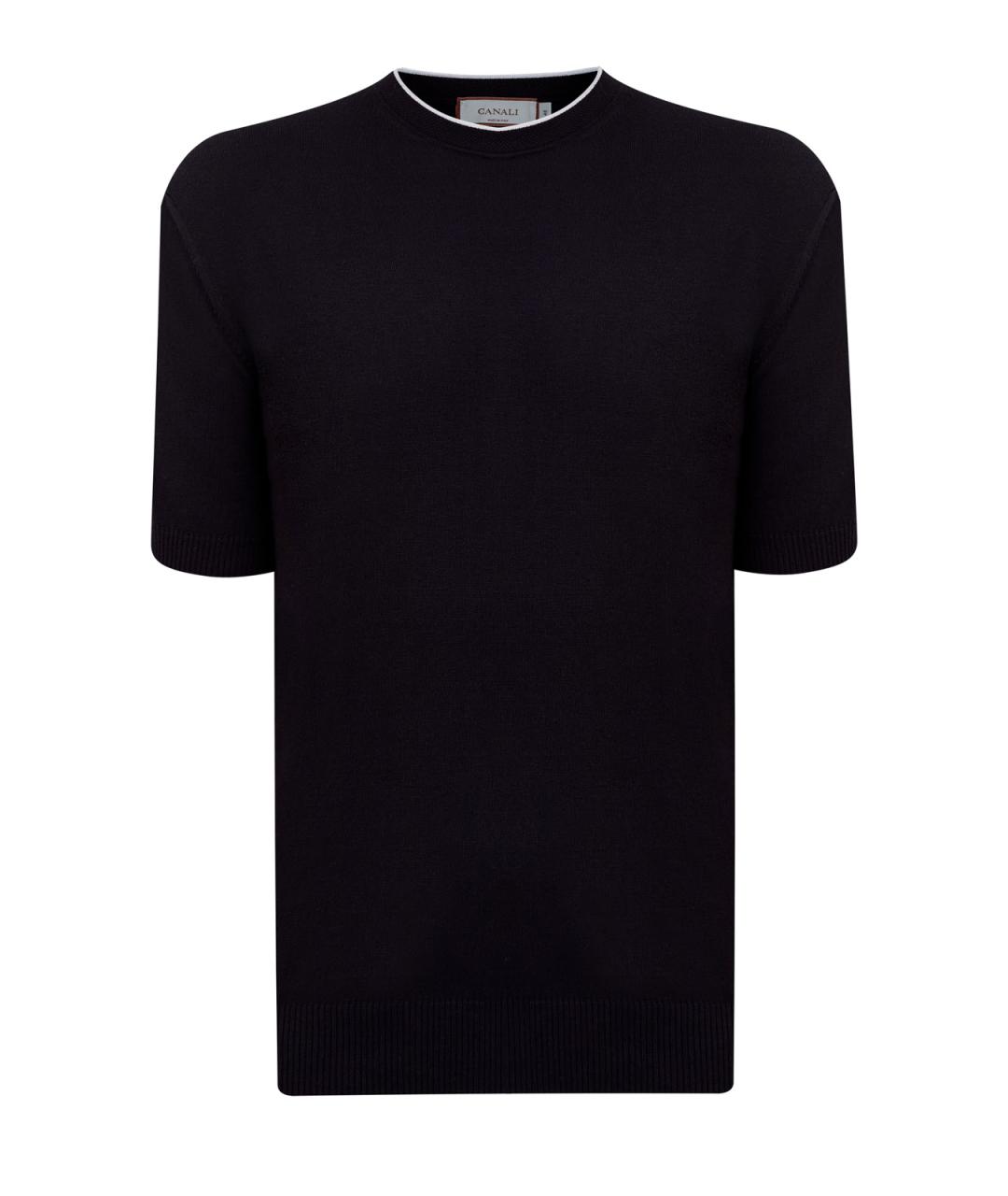 CANALI Черный хлопковый джемпер / свитер, фото 1