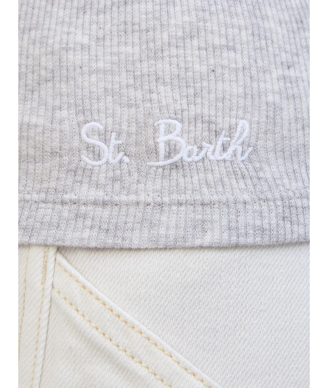 MC2 SAINT BARTH Серая хлопковая майка, фото 5
