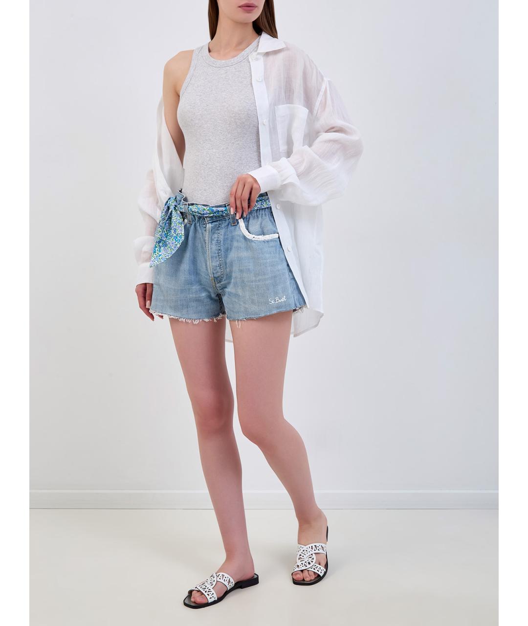 MC2 SAINT BARTH Серая хлопковая майка, фото 2