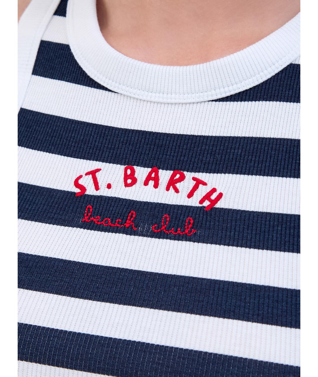 MC2 SAINT BARTH Мульти хлопковая майка, фото 5