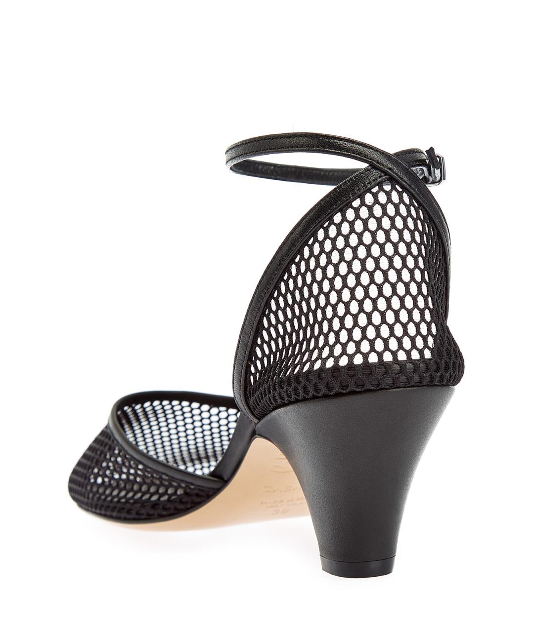 CASADEI Черные текстильные туфли, фото 4