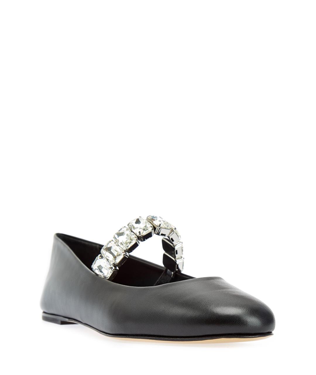 CASADEI Черные кожаные балетки, фото 3