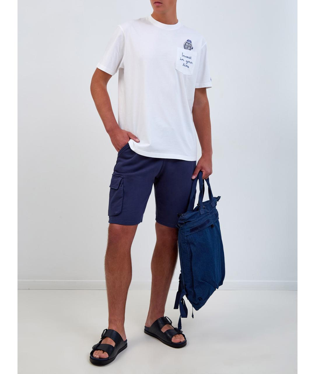 MC2 SAINT BARTH Синие хлопковые шорты, фото 2