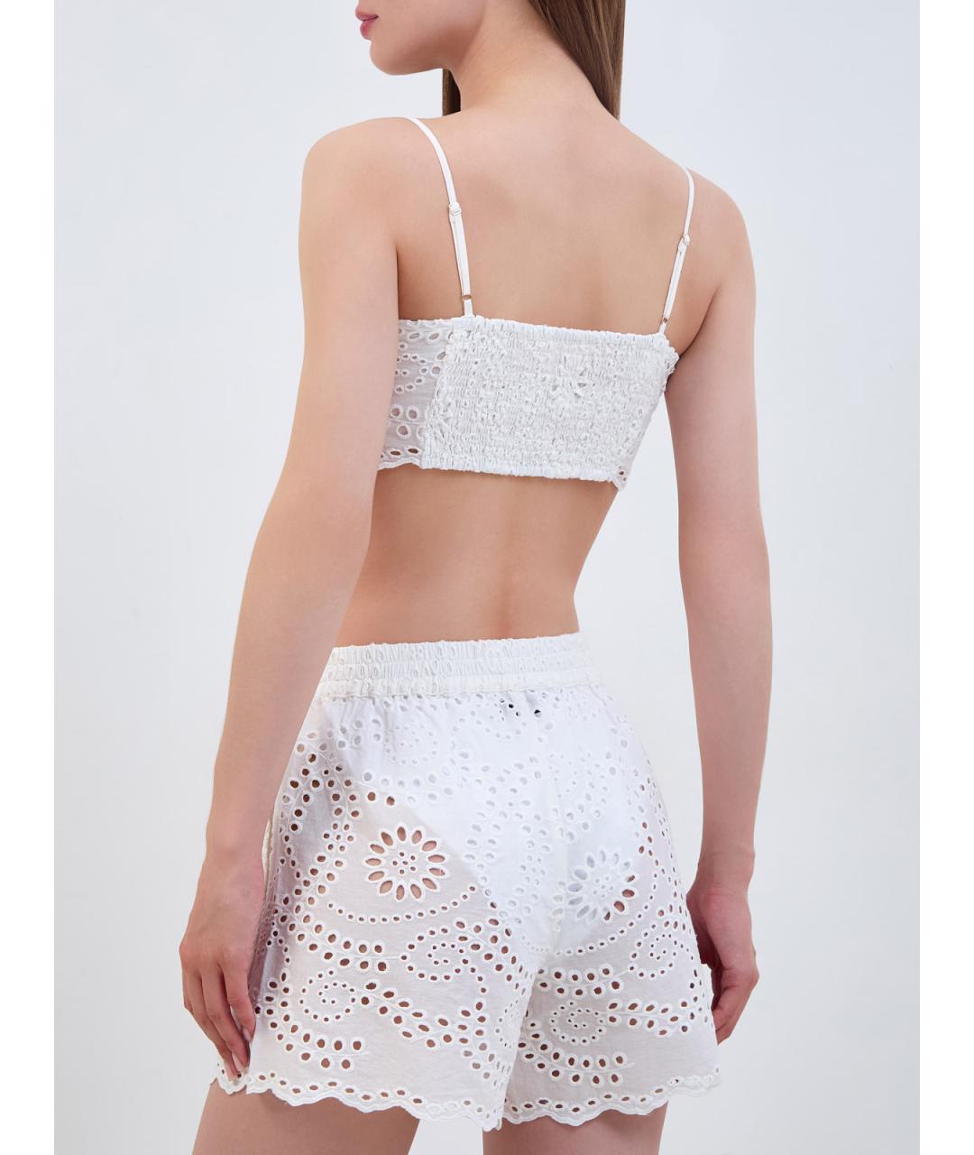 MC2 SAINT BARTH Белая хлопковая майка, фото 4