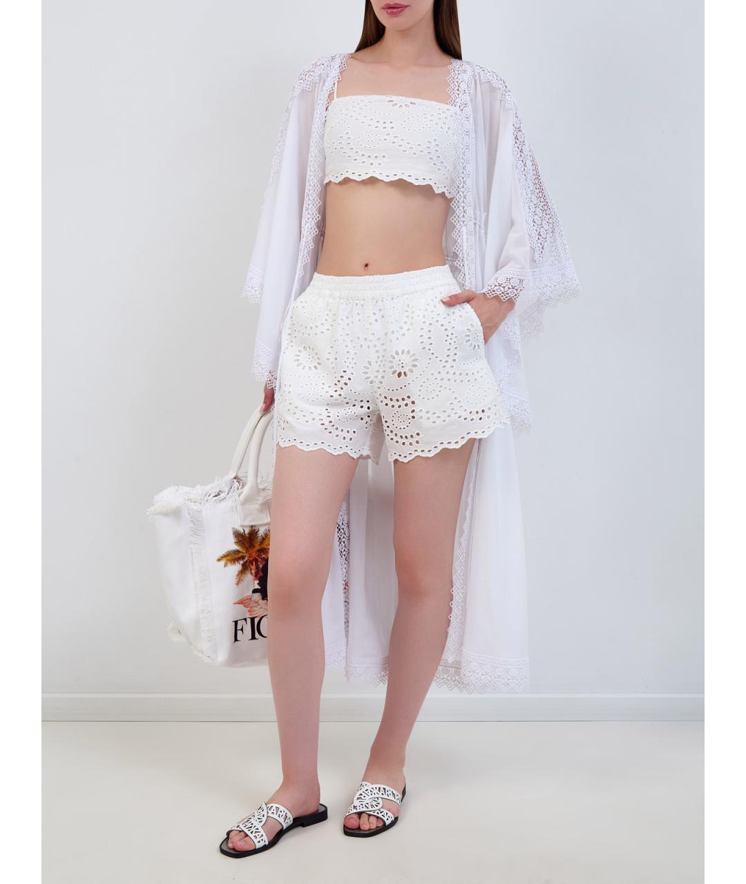 MC2 SAINT BARTH Белая хлопковая майка, фото 2