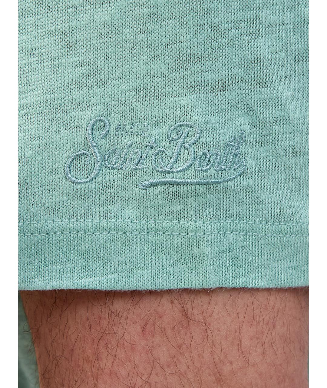 MC2 SAINT BARTH Бирюзовая футболка, фото 5