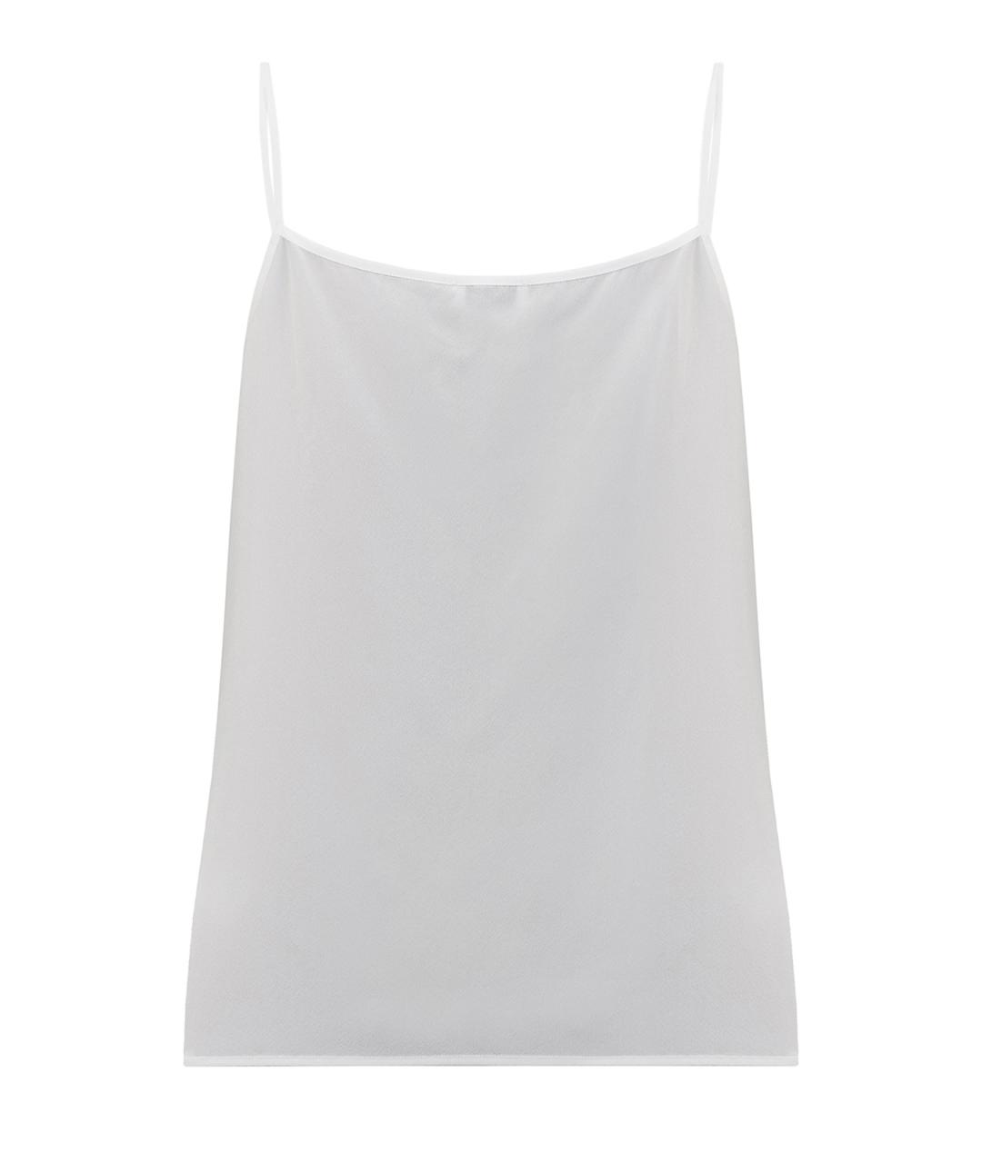 PESERICO Белая шелковая майка, фото 2