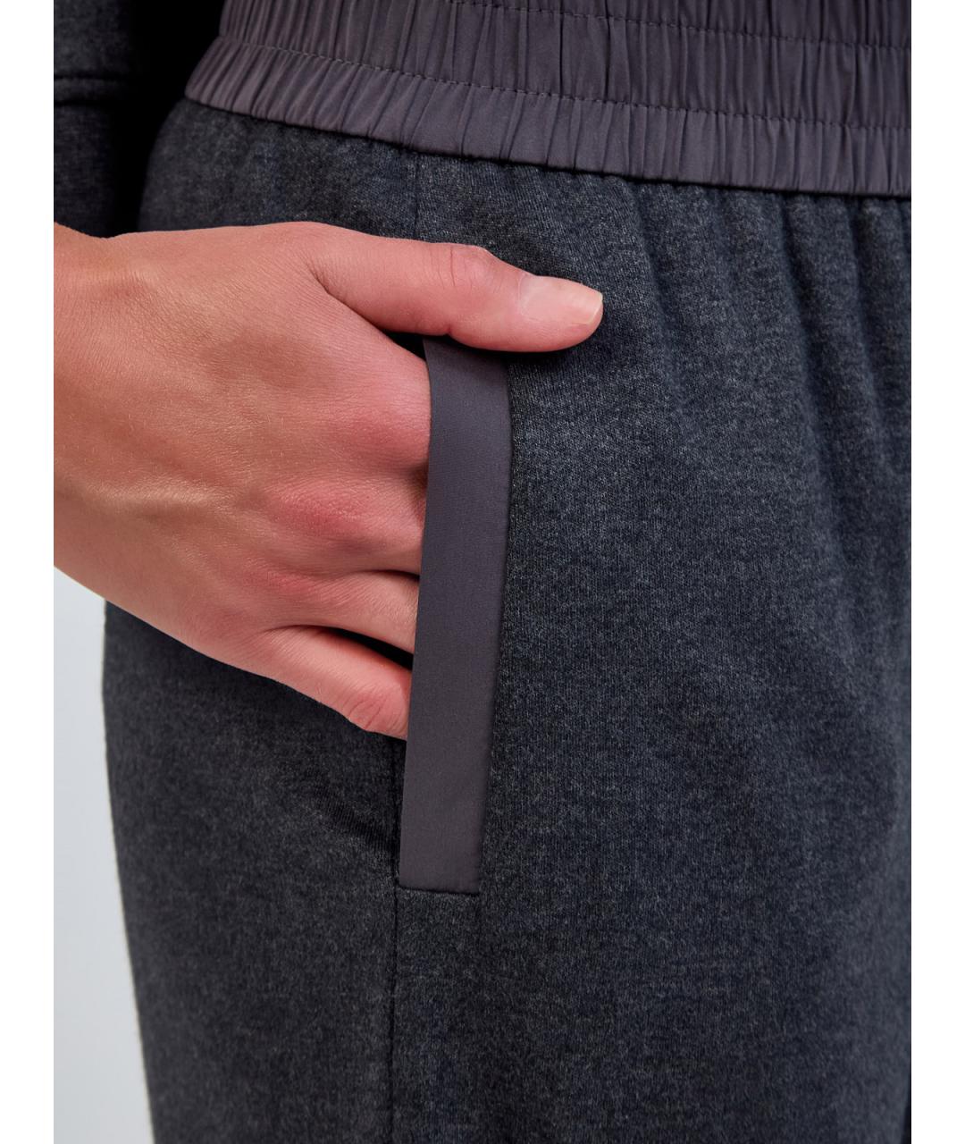 PESERICO Антрацитовые брюки широкие, фото 5