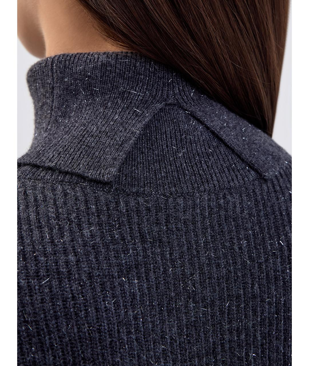 PESERICO Антрацитовый шерстяной джемпер / свитер, фото 3