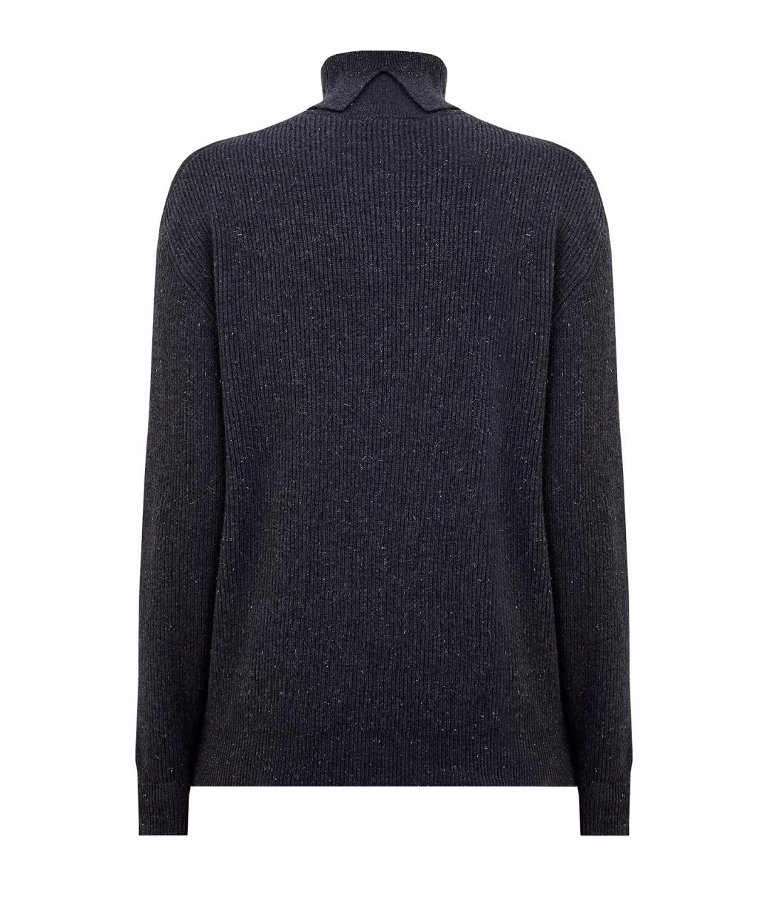 PESERICO Антрацитовый шерстяной джемпер / свитер, фото 2