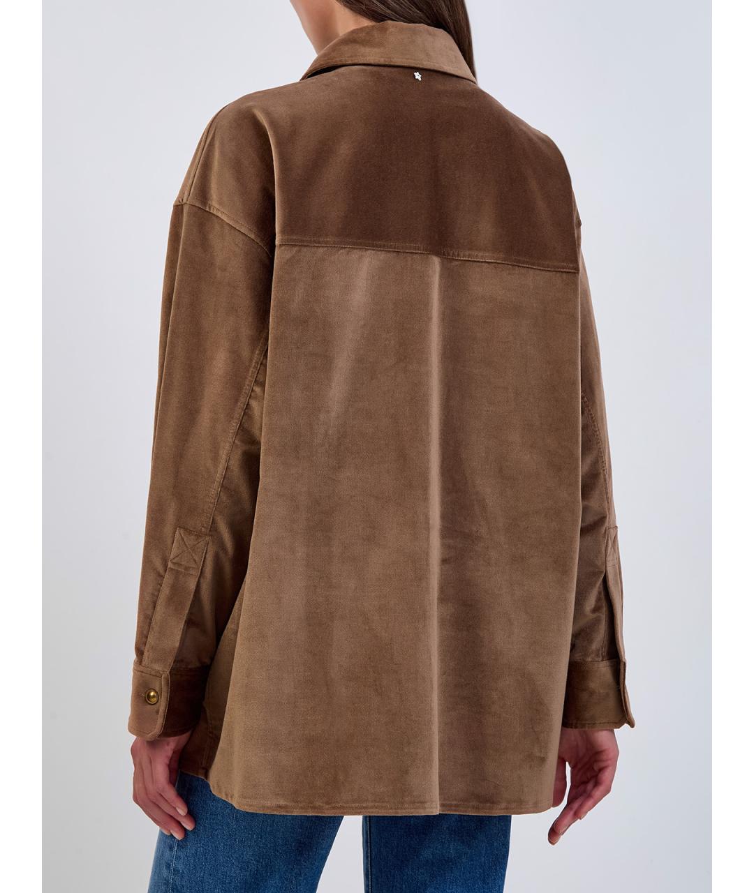 LORENA ANTONIAZZI Коричневая хлопковая рубашка, фото 4