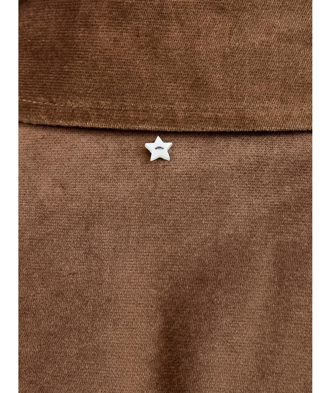 LORENA ANTONIAZZI Коричневая хлопковая рубашка, фото 5