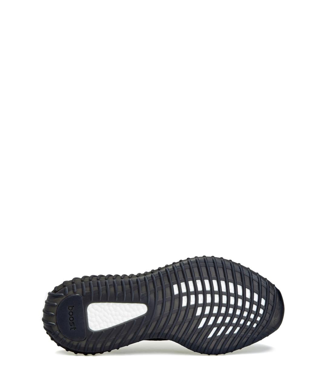 YEEZY Черные текстильные низкие кроссовки / кеды, фото 6