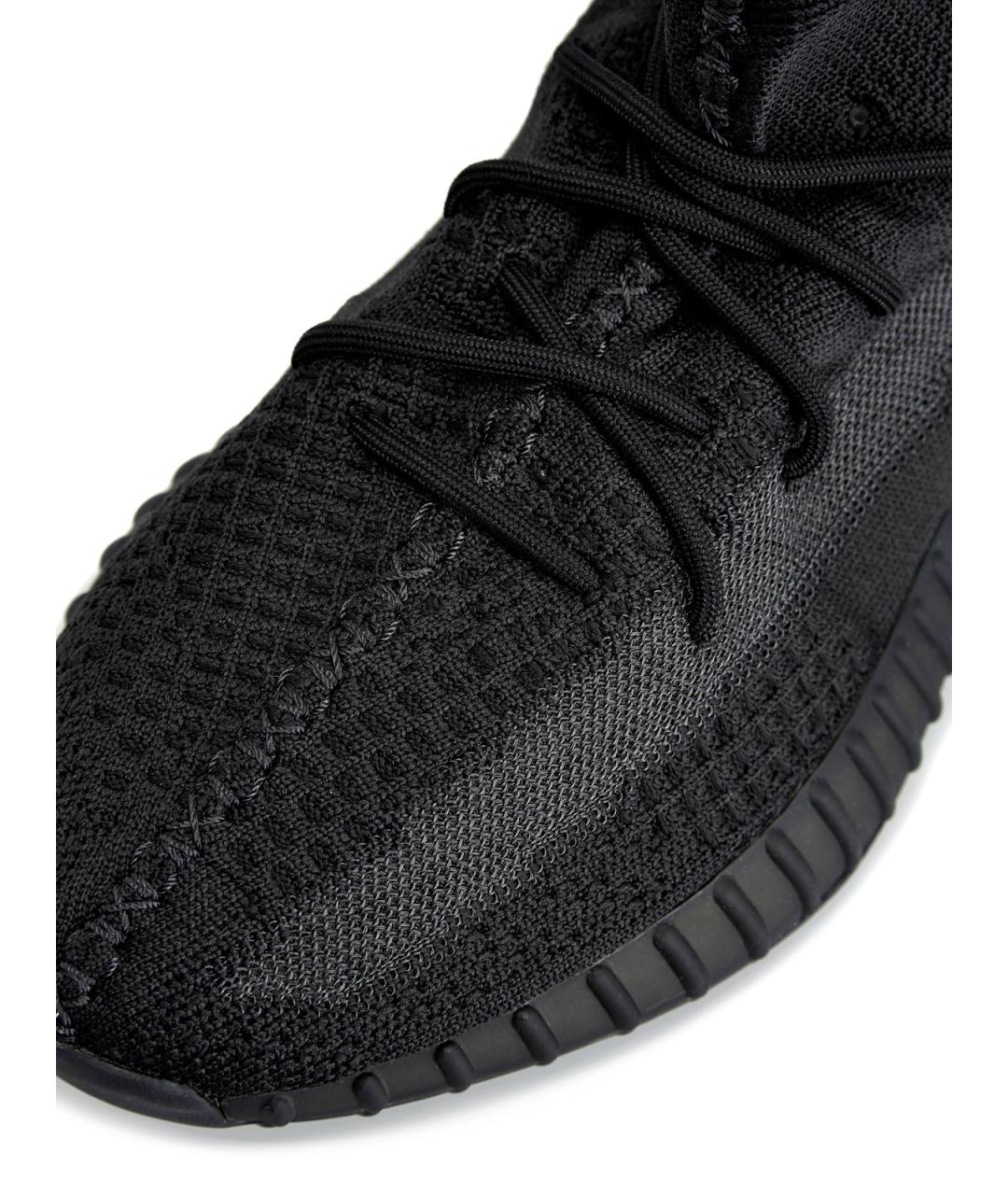 YEEZY Черные текстильные низкие кроссовки / кеды, фото 5