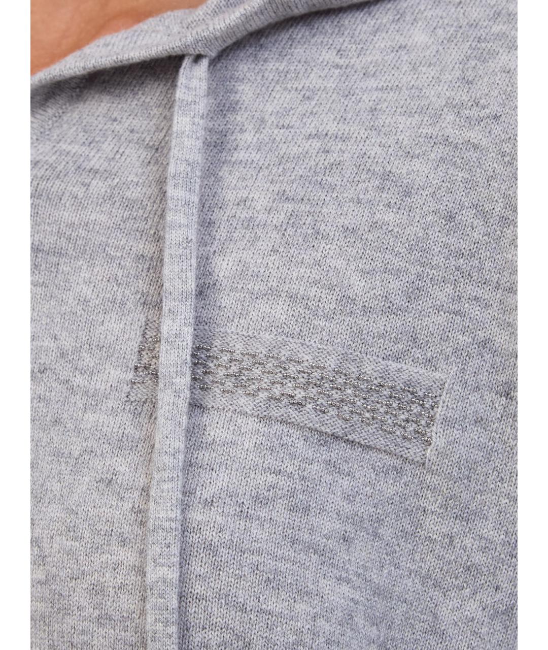 PESERICO Серый шерстяной джемпер / свитер, фото 5