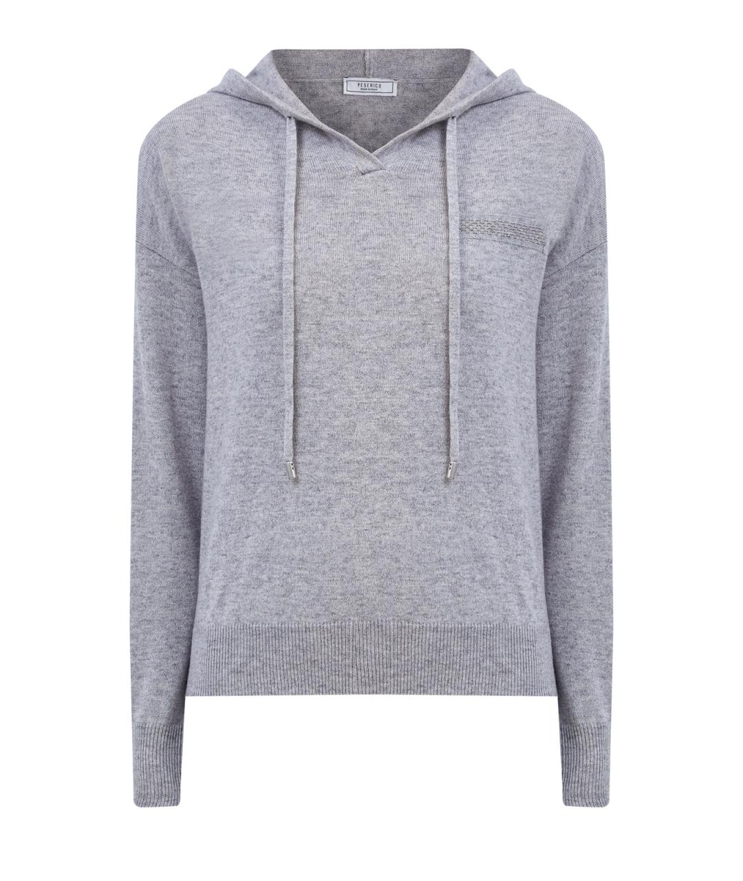 PESERICO Серый шерстяной джемпер / свитер, фото 1
