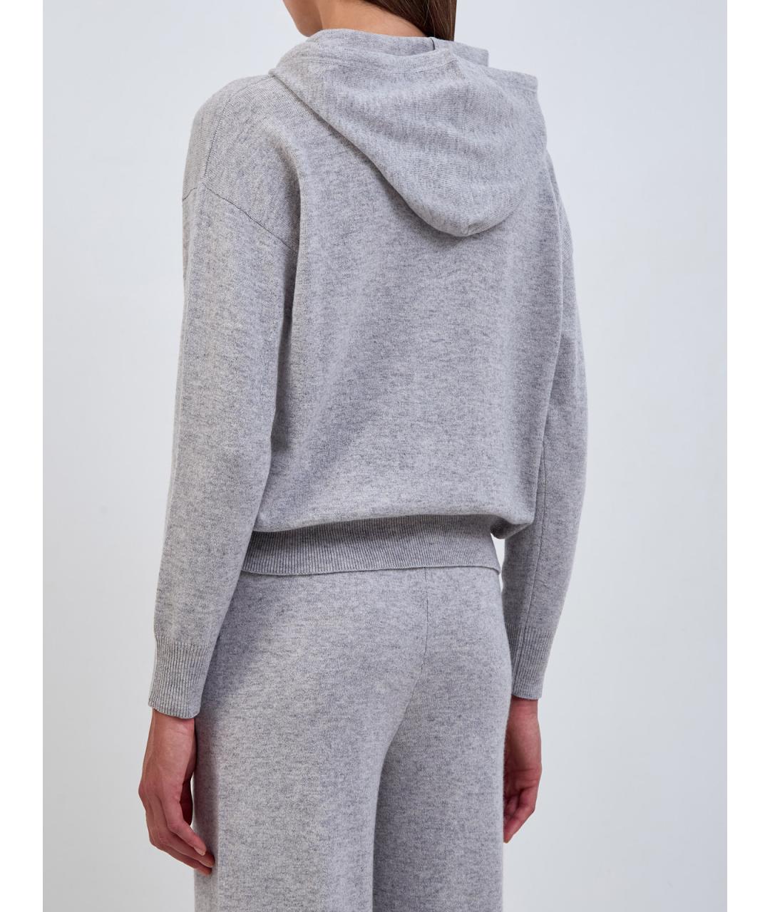 PESERICO Серый шерстяной джемпер / свитер, фото 4