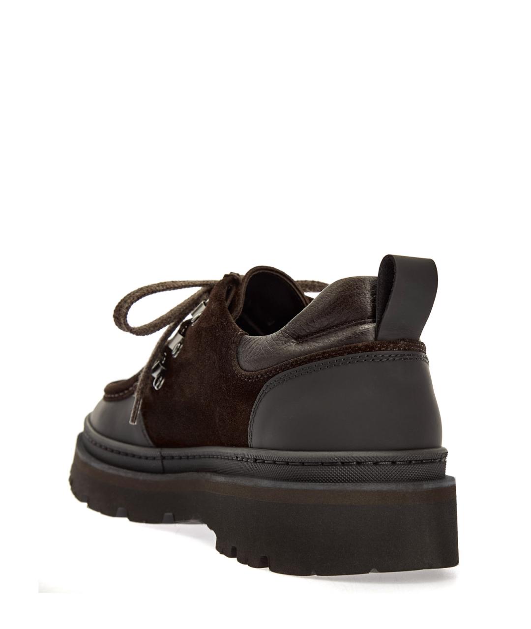 BARRETT Коричневые замшевые низкие ботинки, фото 4