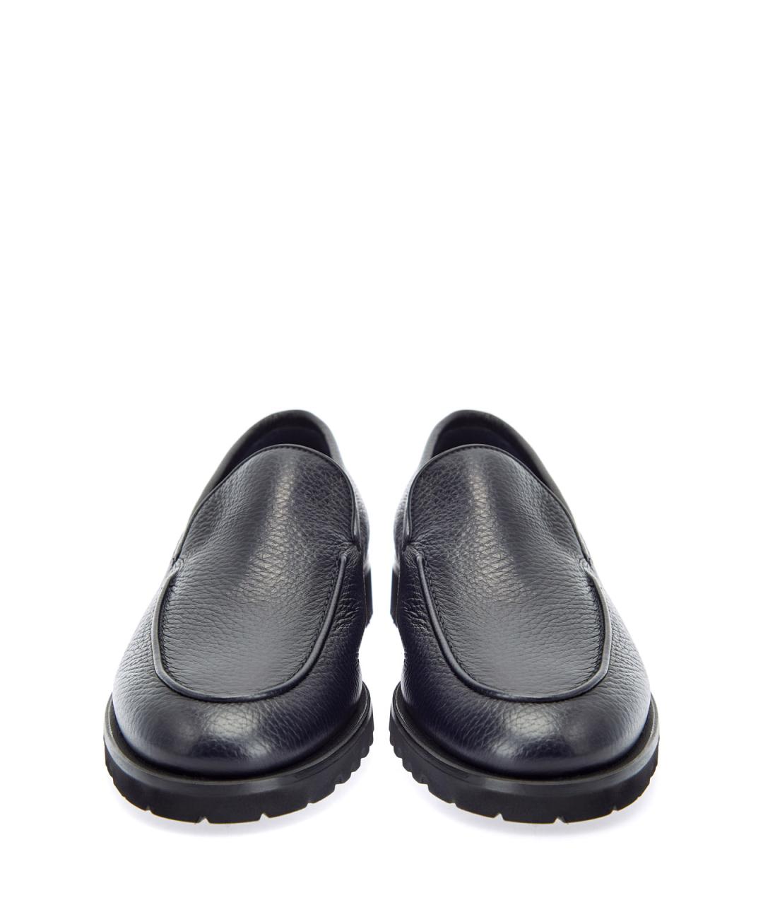 BARRETT Темно-синие кожаные лоферы, фото 5