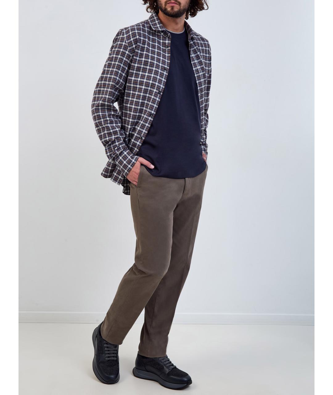 PESERICO Синяя хлопковая футболка, фото 2