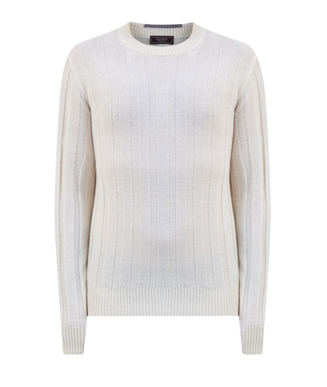 PESERICO Белый шерстяной джемпер / свитер, фото 1
