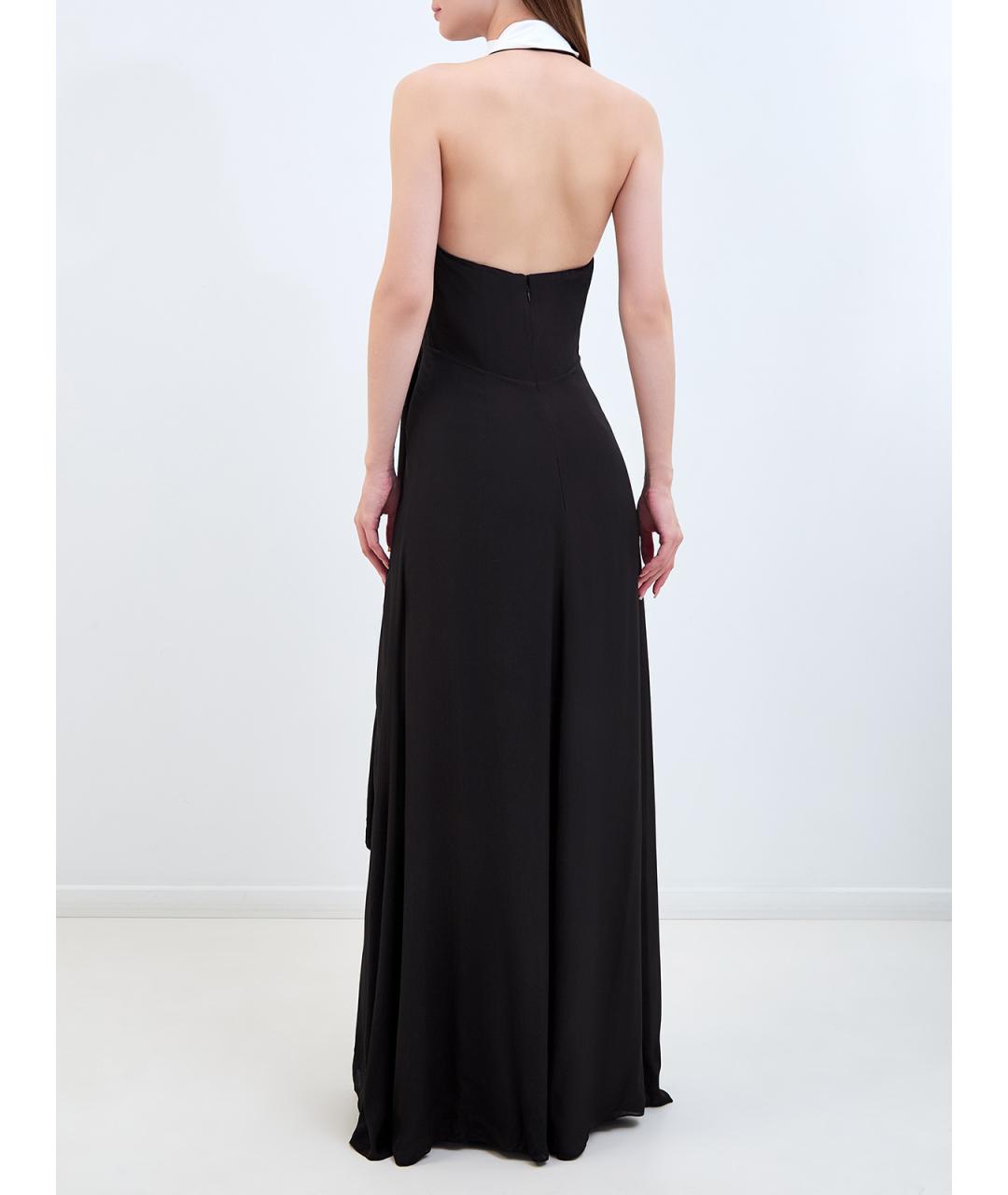 KARL LAGERFELD Черное вискозное повседневное платье, фото 5