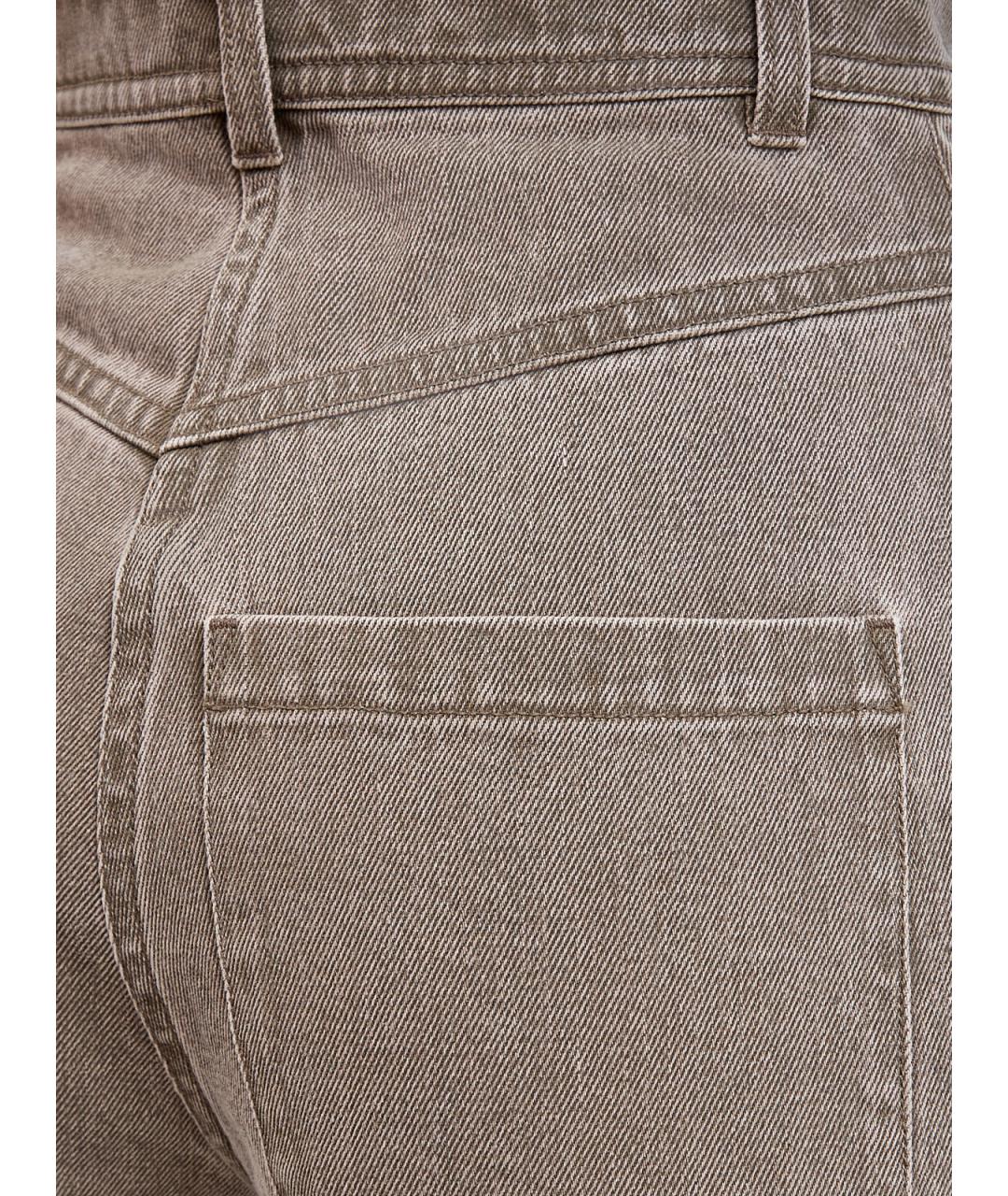 YVES SALOMON Коричневые хлопковые джинсы клеш, фото 5